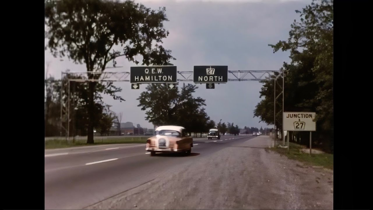 Дорожное движение и транспорт в Торонто и Онтарио в 1960-70-х годах (HD)