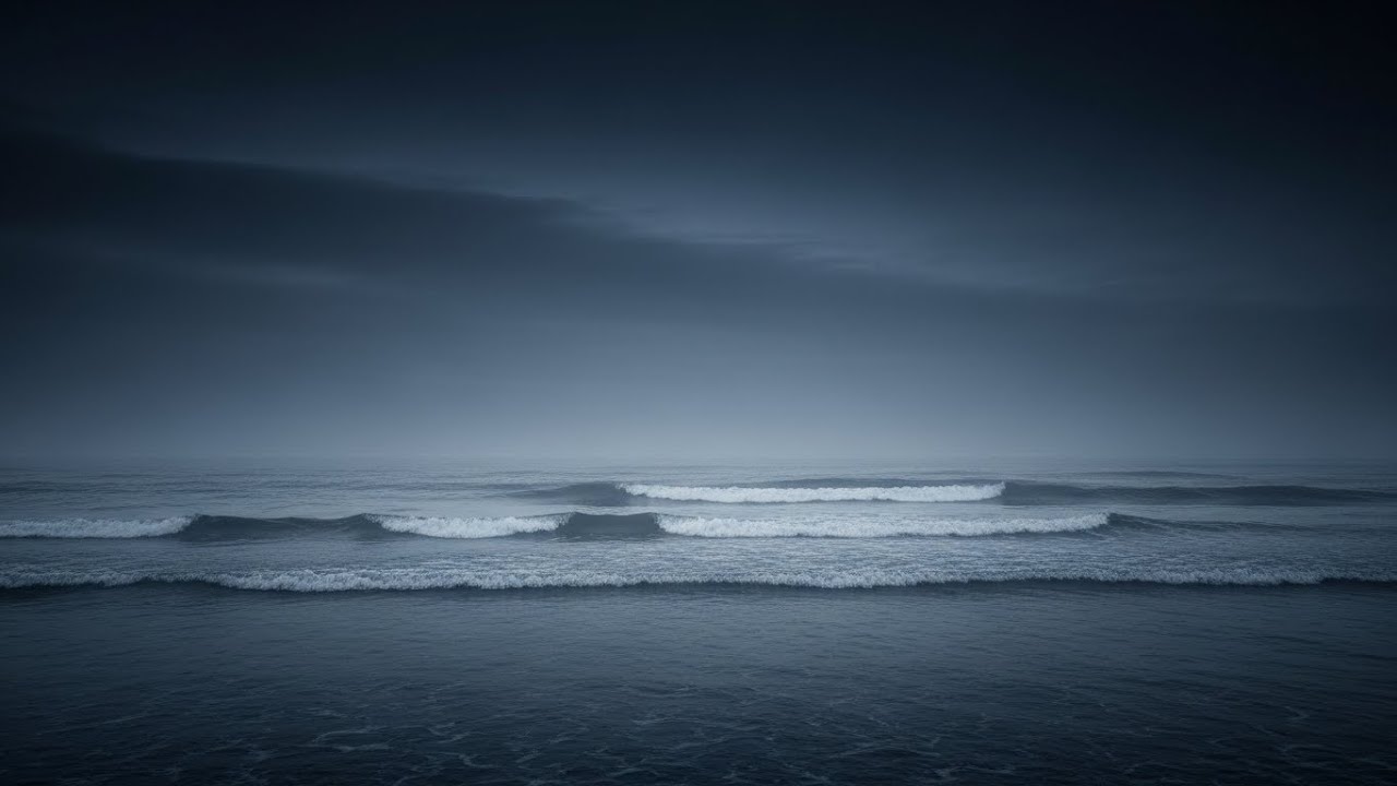 Healing Ocean Soundscape | Healing Sound for Emotional Balance at Night with Soft Night Sea Sounds