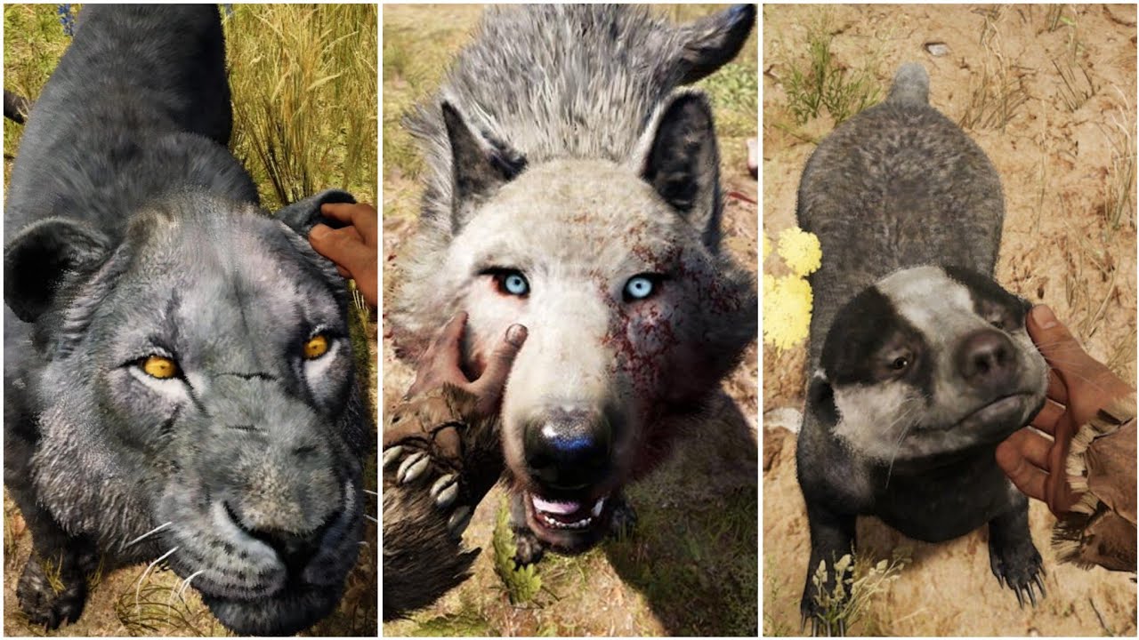 Far Cry Primal: All Tamable Animals Showcase