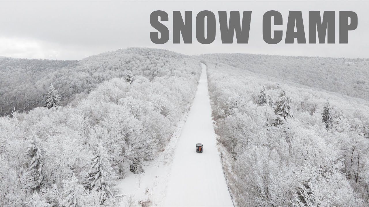 Snow Camping in a 4 Season Truck Camper and Taking Skis