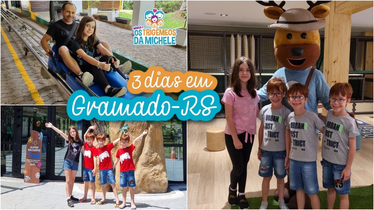 O QUE FIZEMOS EM 3 DIAS EM GRAMADO-RS | Mônica e Os Trigêmeos da Michele