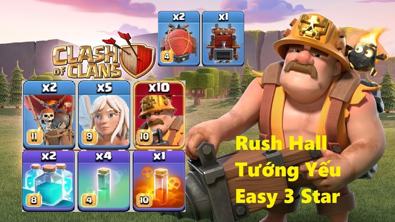 Thế Sơn Coc | Combo Tốt Nhất Nhà 16 Đánh NÁT 3 SAO Nhà 17 | Clash of Clans