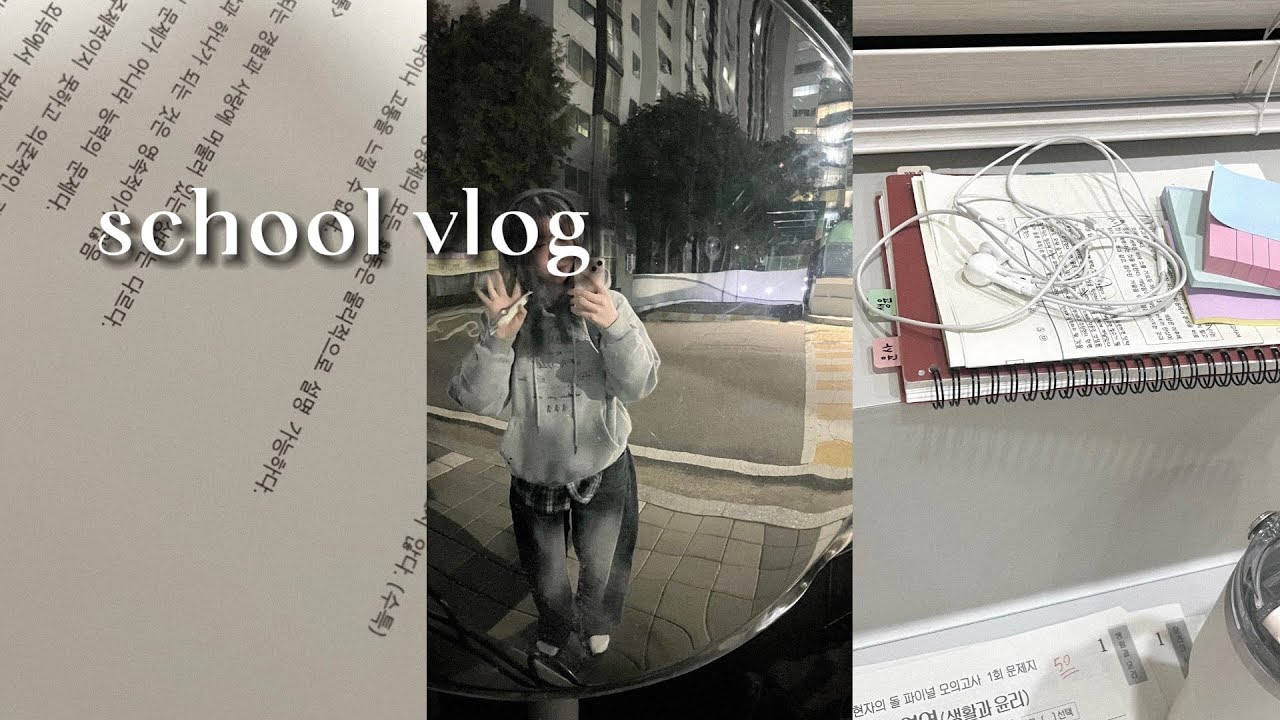 vlog | 수능 D-5 학교 브이로그 | 공부 • 수시 합발 • 고3