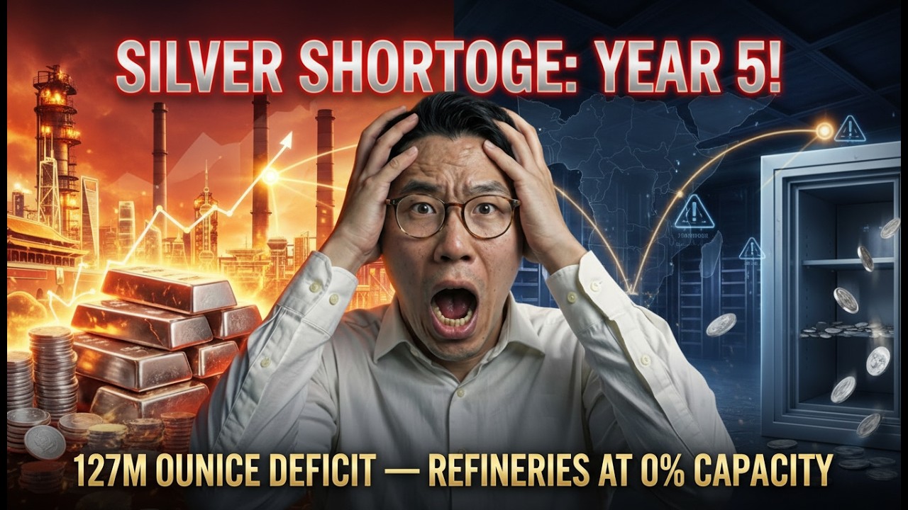 SILVER SHORTAGE YEAR 5 — Refineries at 0% Capacity + 127M Ounce Deficit + This Is Unprecedented
