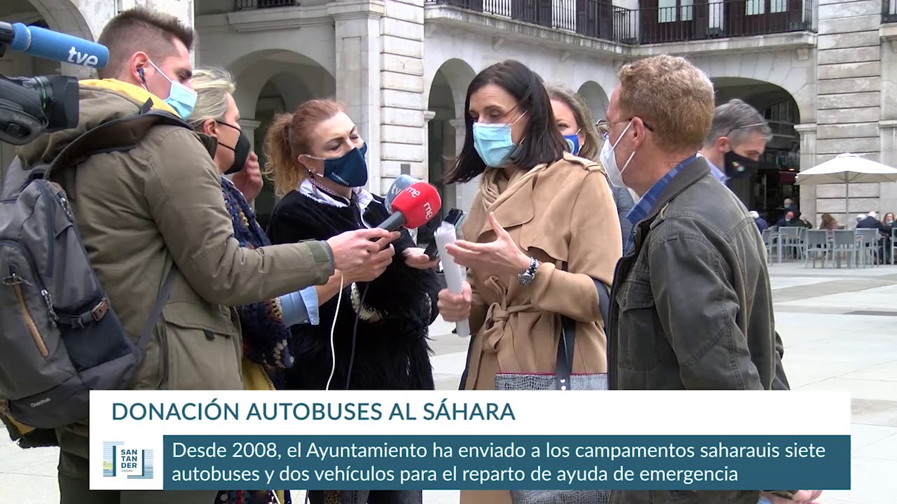 Donación autobuses TUS al Sáhara