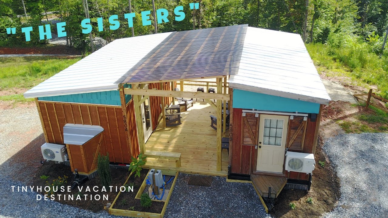 The Tiny house Sisters at This Land - Virginia&hellip; full tour with DIY hot tub