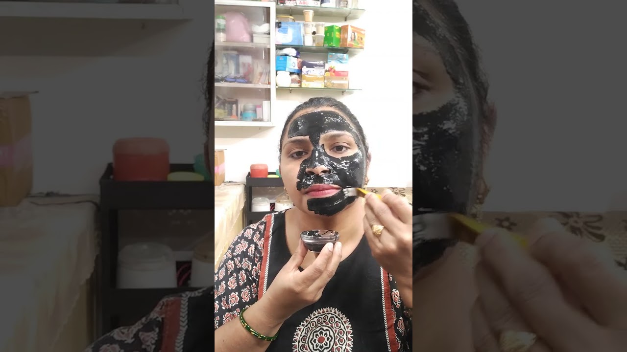 Charcoal mask cream#