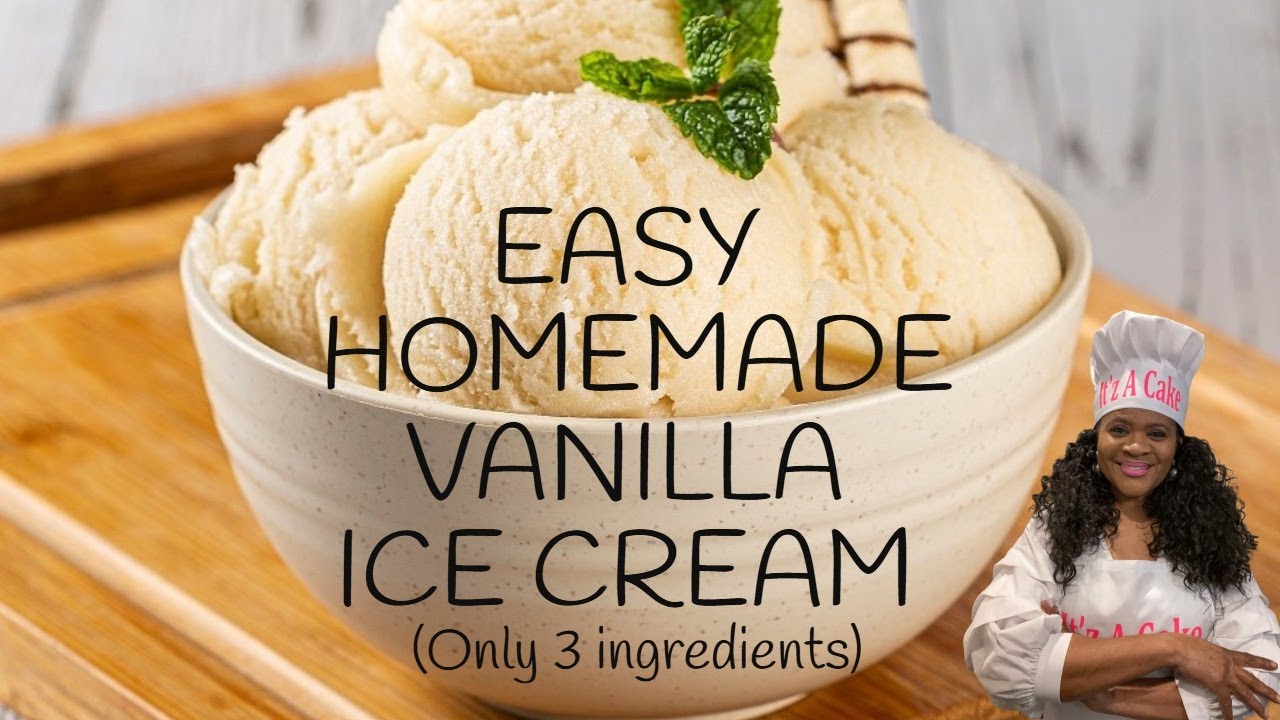 Простое домашнее ванильное мороженое #fyp #foryou #foryourpage #icecream #diy #vanilla