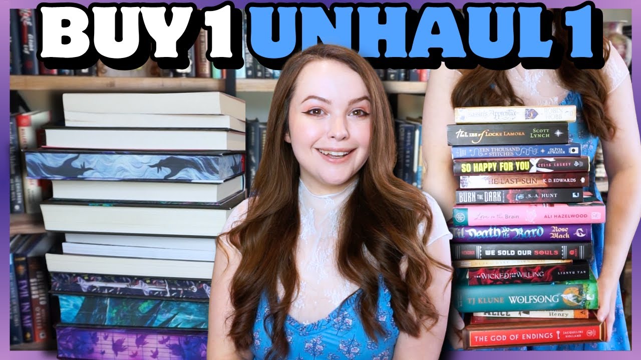 UNHAULING a book for every NEW book i bought 📚 Book Haul + Unhaul