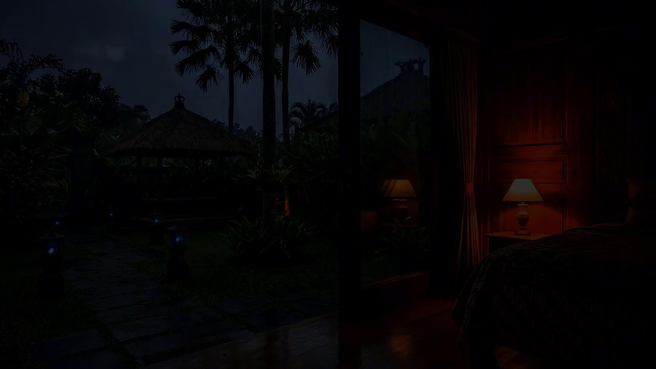 Rain Sound For sleeping - Deep Sleep in Minutes | Night Rain ASMR