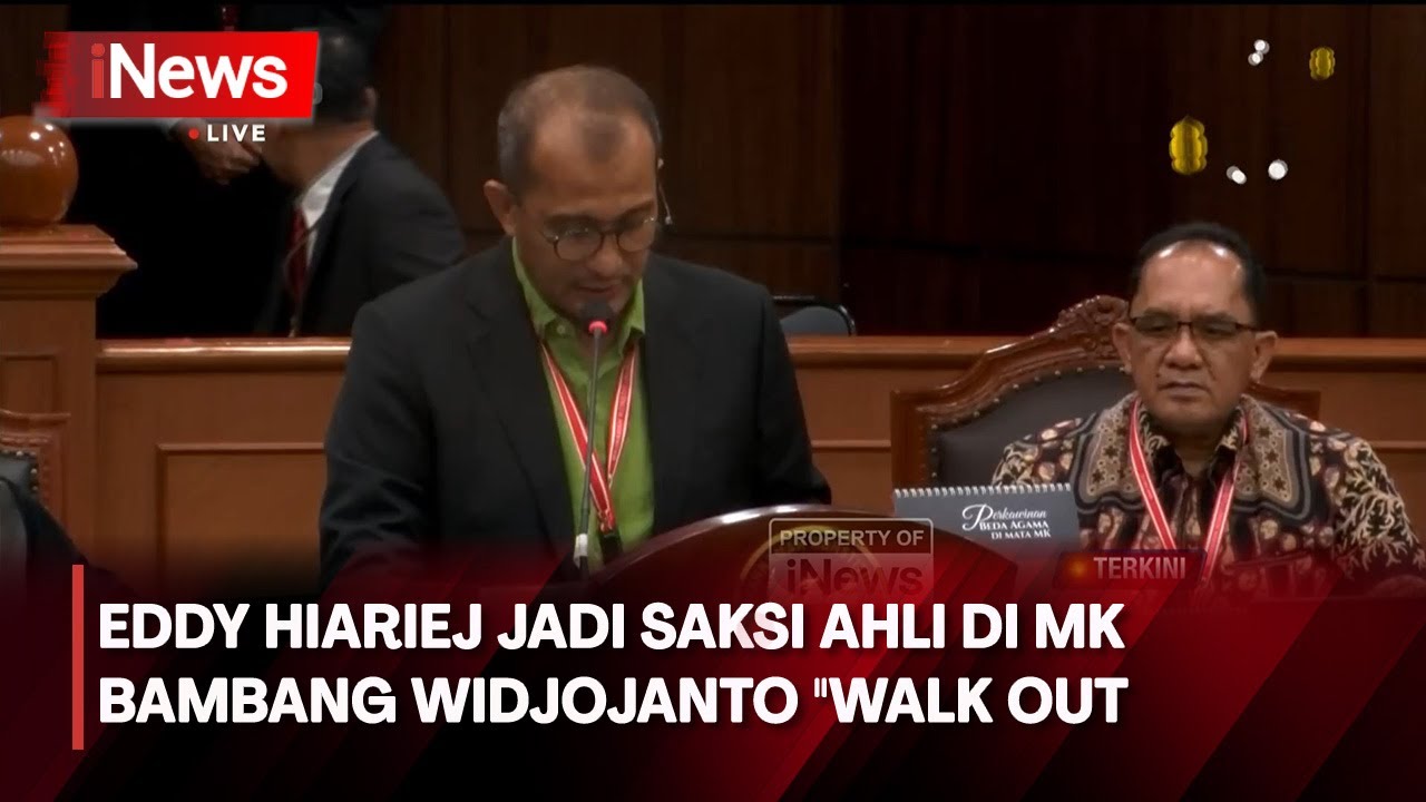 Eddy Hiariej Jadi Saksi Ahli Sengketa Pilpres di MK,  Bambang Widjojanto 
