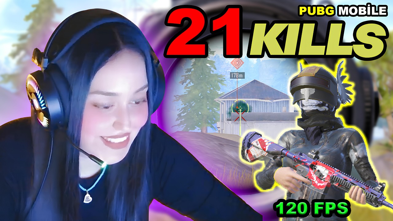 21 KILLS! 🔥 PUBG GİRL PLAYER , VURUŞLARDAN KISA KESİTLER #pubgmobile