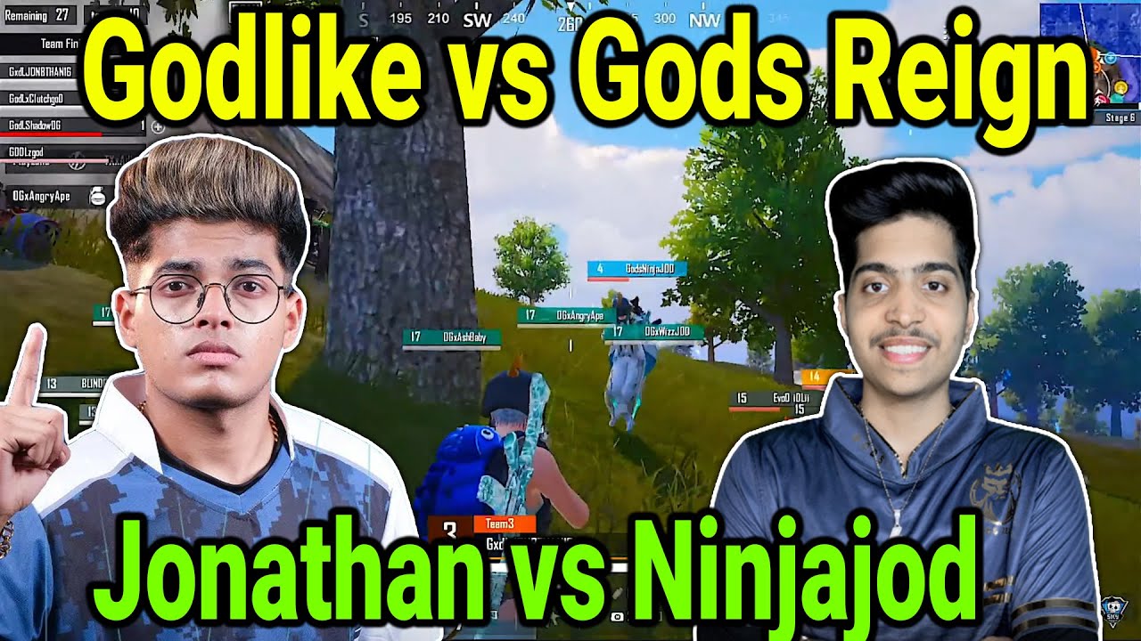 Godlike vs Gods reign | Ninjajod vs Jonathan | @skyesportsgaming Zgod | #jonathan #godlike