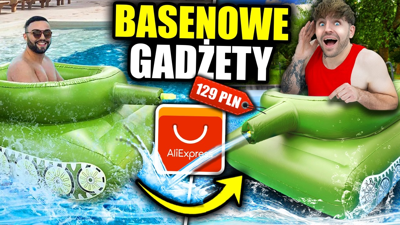 Testuje NAJLEPSZE BASENOWE GADŻETY z Chin!