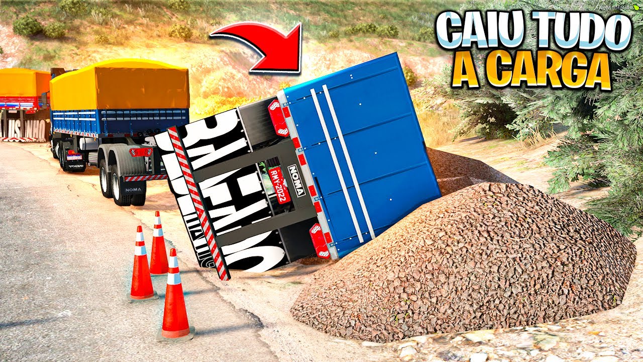 GTA V VIDA REAL | PERDI O FREIO DO CAMINHÃO E CAPOTOU A CARRETA 😢 #148