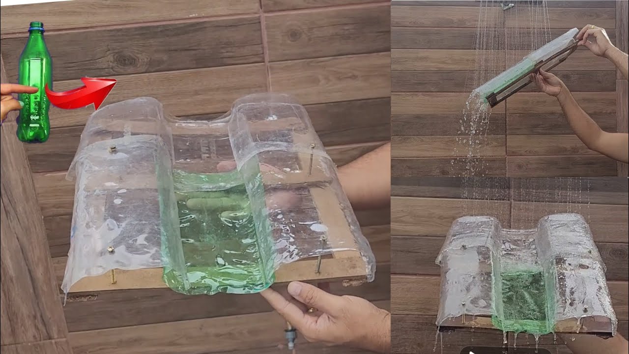 incrível como fazer telha de garrafa pet simples
