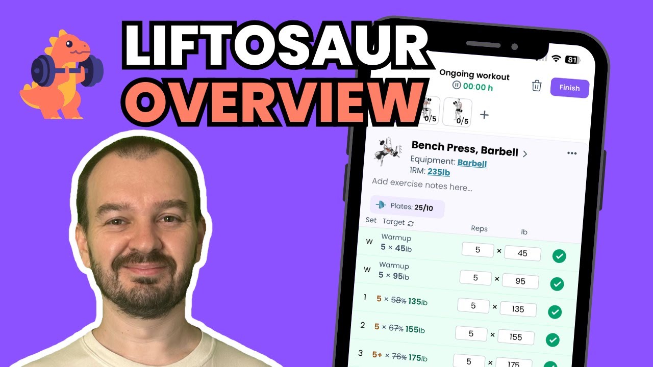 Overview of Liftosaur - scriptable weightlifting tracker and planner app