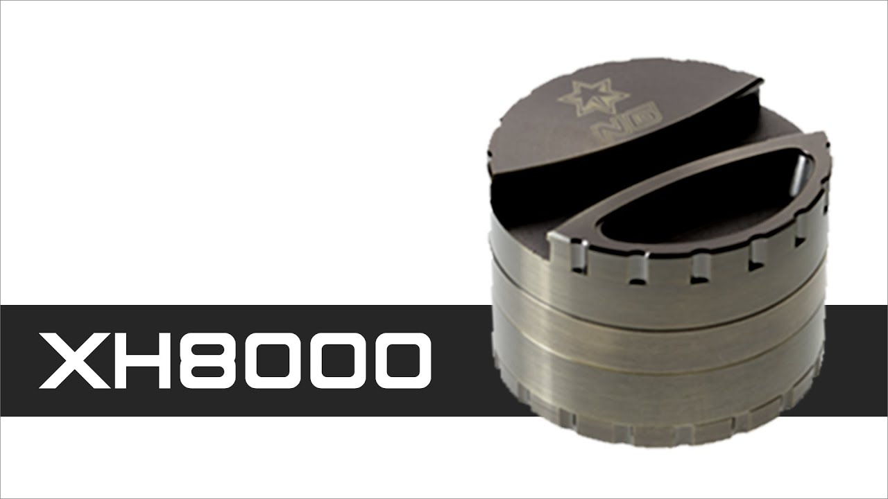 XH8000 | NG NICE GLASS 4-Piece Large Gunsteel Grinder