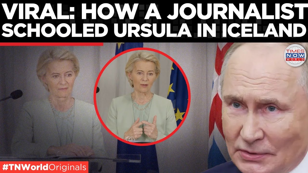 CAN'T TAKE QUESTIONS? Journo SCHOOLS Ursula On Her Face On How EU Asks For Questions Before Presser