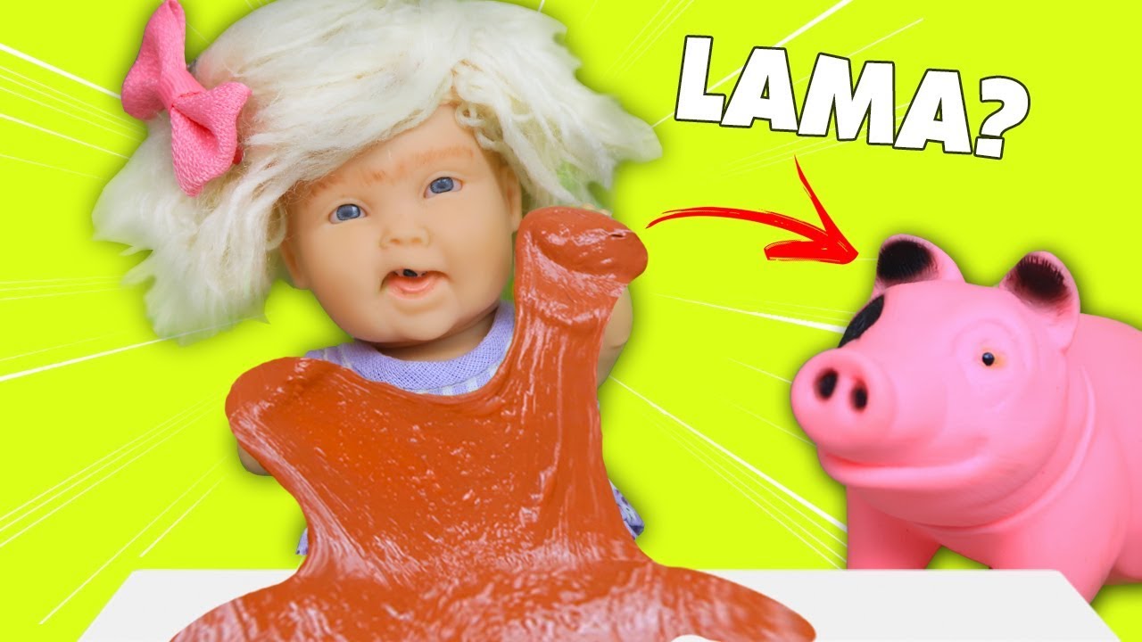 SLIME DE LAMA DA XEROLENE! - Lilly Doll