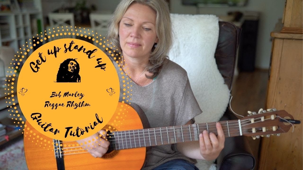 Get up stand up - Bob Marley guitar tutorial with chords & lyrics /reggae rhythm/ guitar cover