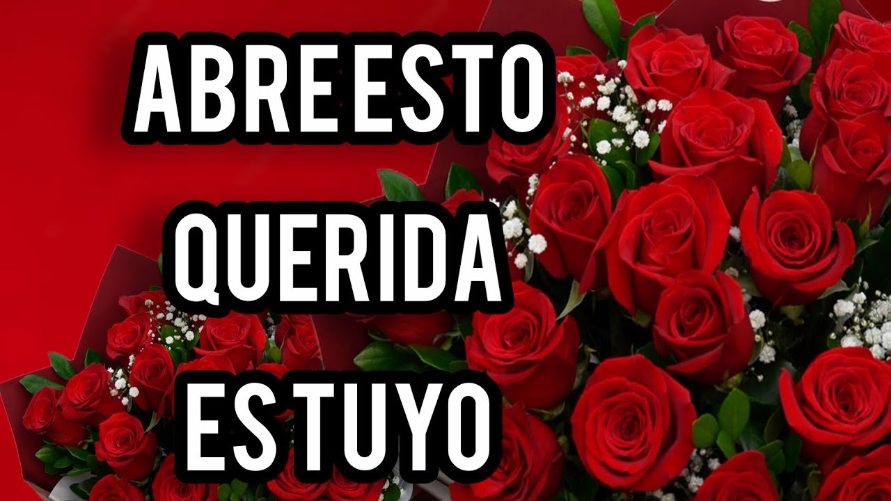 Si quieres saber cuanto te amo escucha esto  👉 querida 