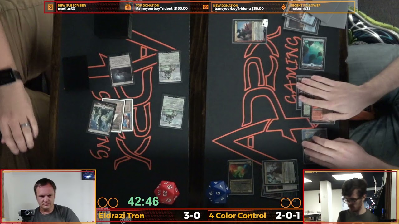 Modern FNM 8/13/21: Round 4 - Eldrazi Tron vs 4c Control