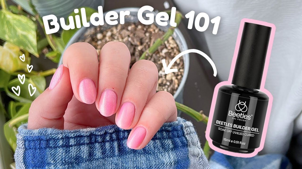 Builder Gel Overlay on Short Natural Nails