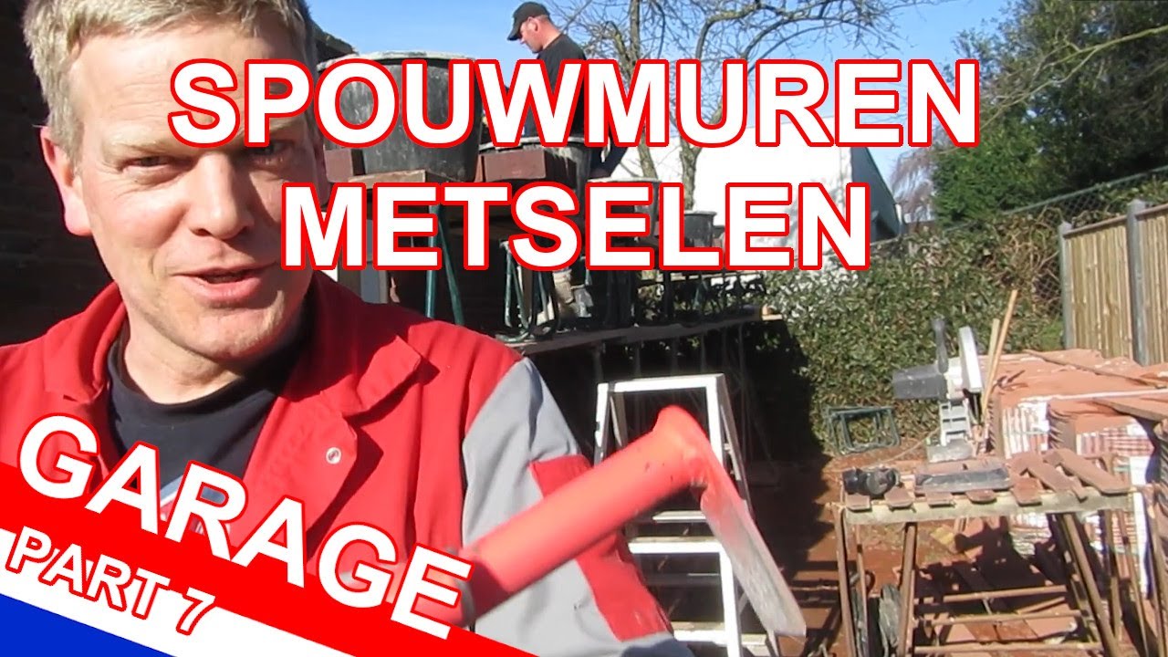 BUITENMUREN VAN DE GARAGE METSELEN | Een nieuwe garage bouwen in mijn achtertuin | Deel 7