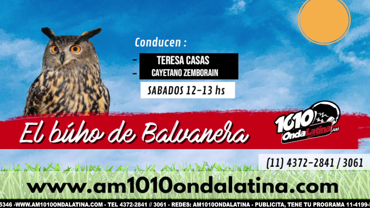 EL BUHO DE BALVANERA - 25/10/25 - SABADOS 12:00 HS - AM 1010 ONDALATINA -