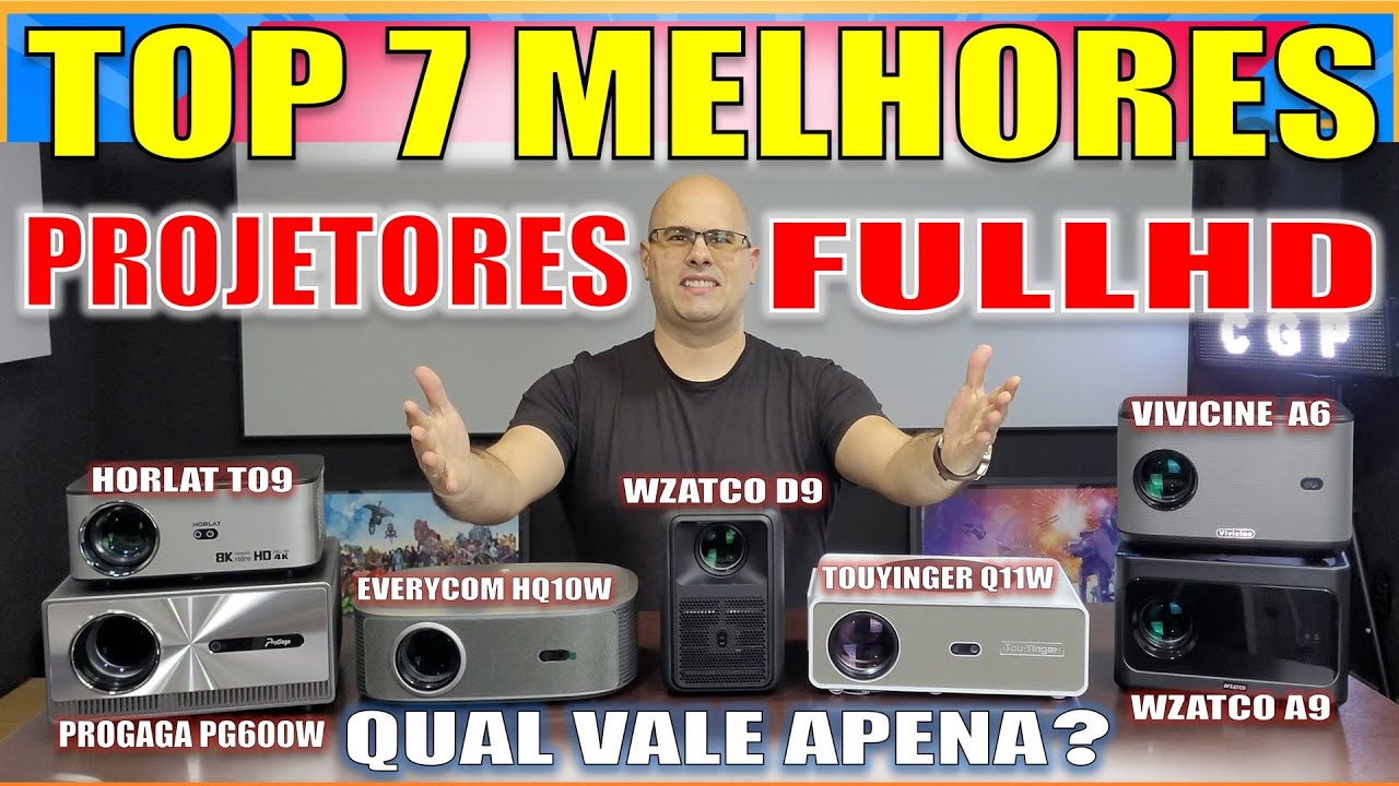 MELHORES PROJETORES ACIMA DE 500 ANSI LCD LED! HQ10W - PG600W - Q11W - D9 - A6 - T09 - A9. Geek381