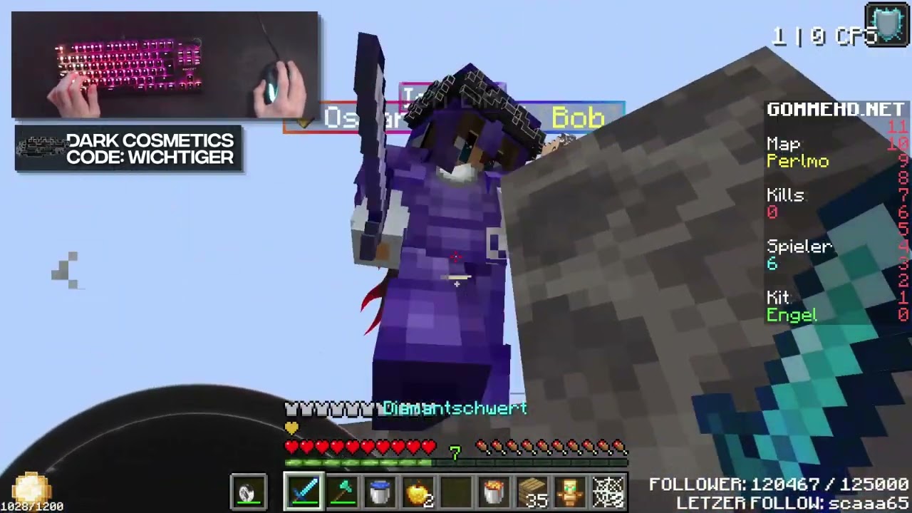WICHTIGER MACHT 100ER K/D in Skywars