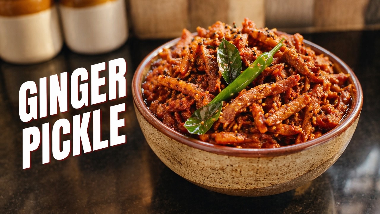 🔥 THIS GINGER PICKLE WILL MAKE YOU ADDICTED 🤤| ಶುಂಠಿ ಉಪ್ಪಿನಕಾಯಿ | 