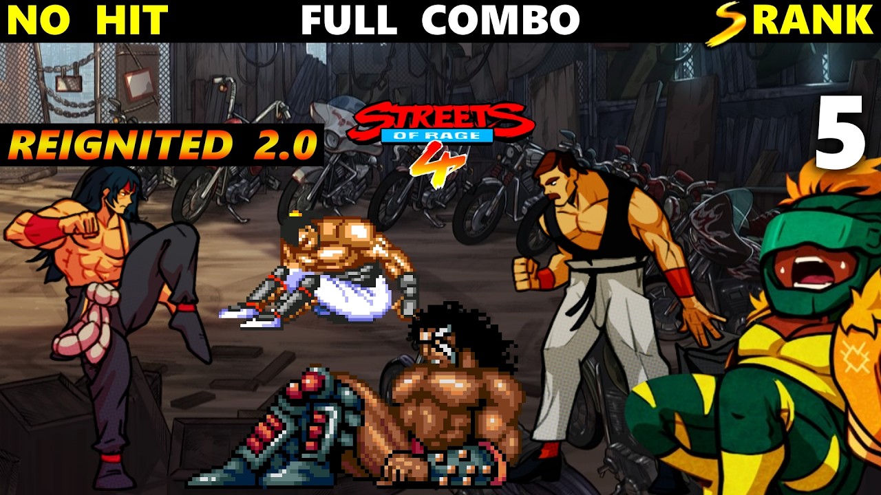 Streets of Rage 4 Stage 5 Full Combo Reignited 2.0 Shiva