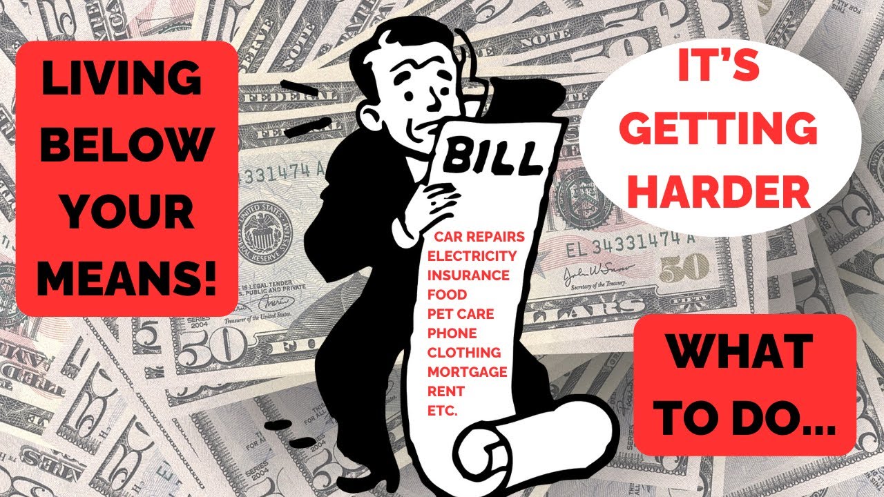 IT'S GETTING HARDER TO LIVE BELOW YOUR MEANS! WHAT TO DO! FRUGAL LIVING!