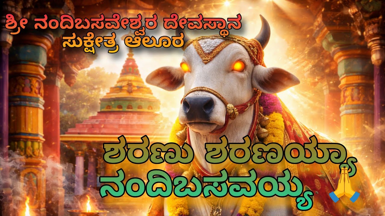 ಶರಣು ಶರಣಯ್ಯಾ ನಂದಿಬಸವಯ್ಯ 🙏 | ಶ್ರೀ ನಂದಿಬಸವೇಶ್ವರ ಭಕ್ತಿಗೀತೆ | ಸುಕ್ಷೇತ್ರ ಆಲೂರು