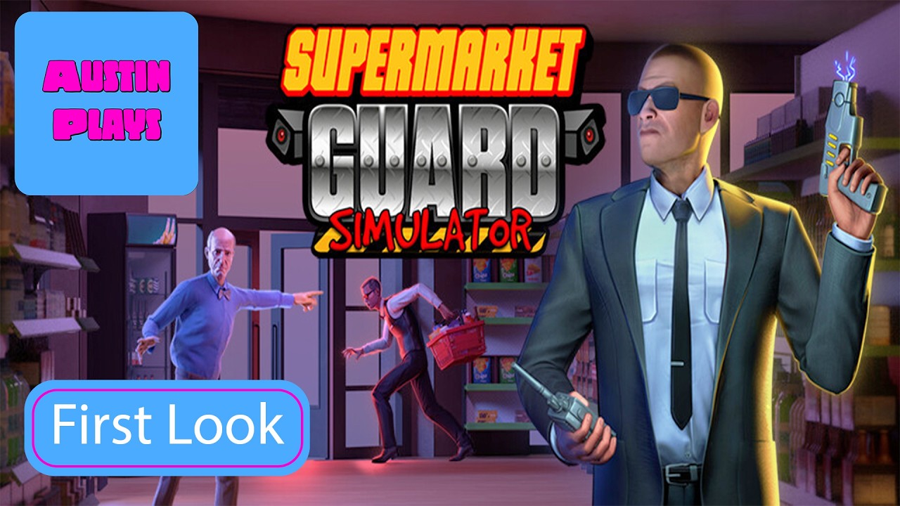 Демоверсия игры Supermarket Guard Simulator: Самая смешная работа охранника в продуктовом магазине!