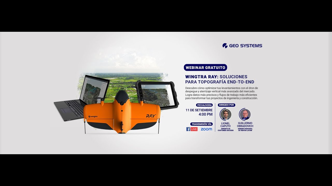 WEBINAR | “WingtraRAY: Soluciones para topografía End-to-End”