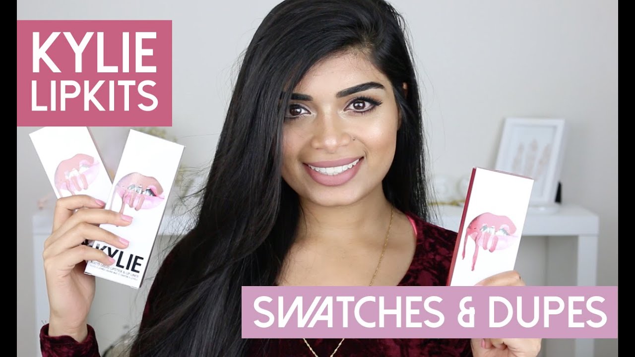 KYLIE LIPKITS: SUMMER SHADES! SWATCHES + DUPES | MEDIUM SKINTONES ♡