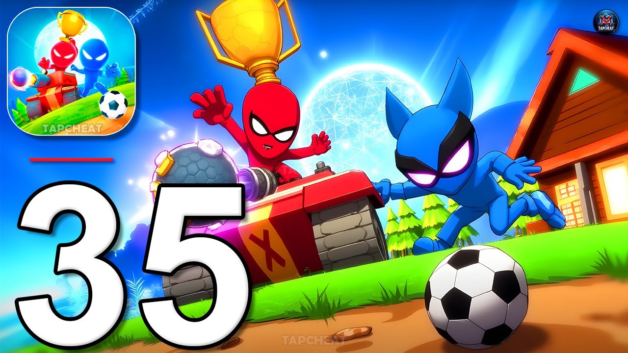 Stickman Party - Gameplay Part 35 - Tournament Mode 1 2 3 4 Players Free Random MiniGames Adventure