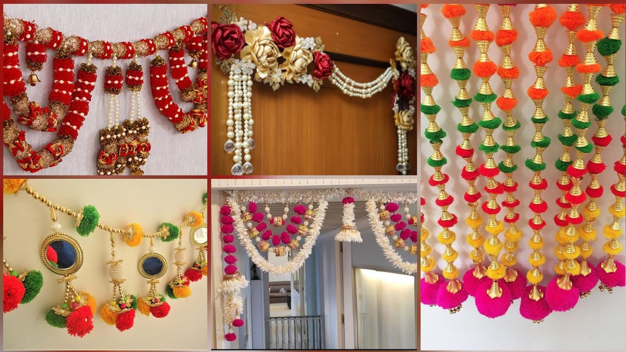 DIY Handmade Diwali Toran Easy Idea/Diwali Bandhanwar Design Ideas Easy & Simple/Diwali Decoration