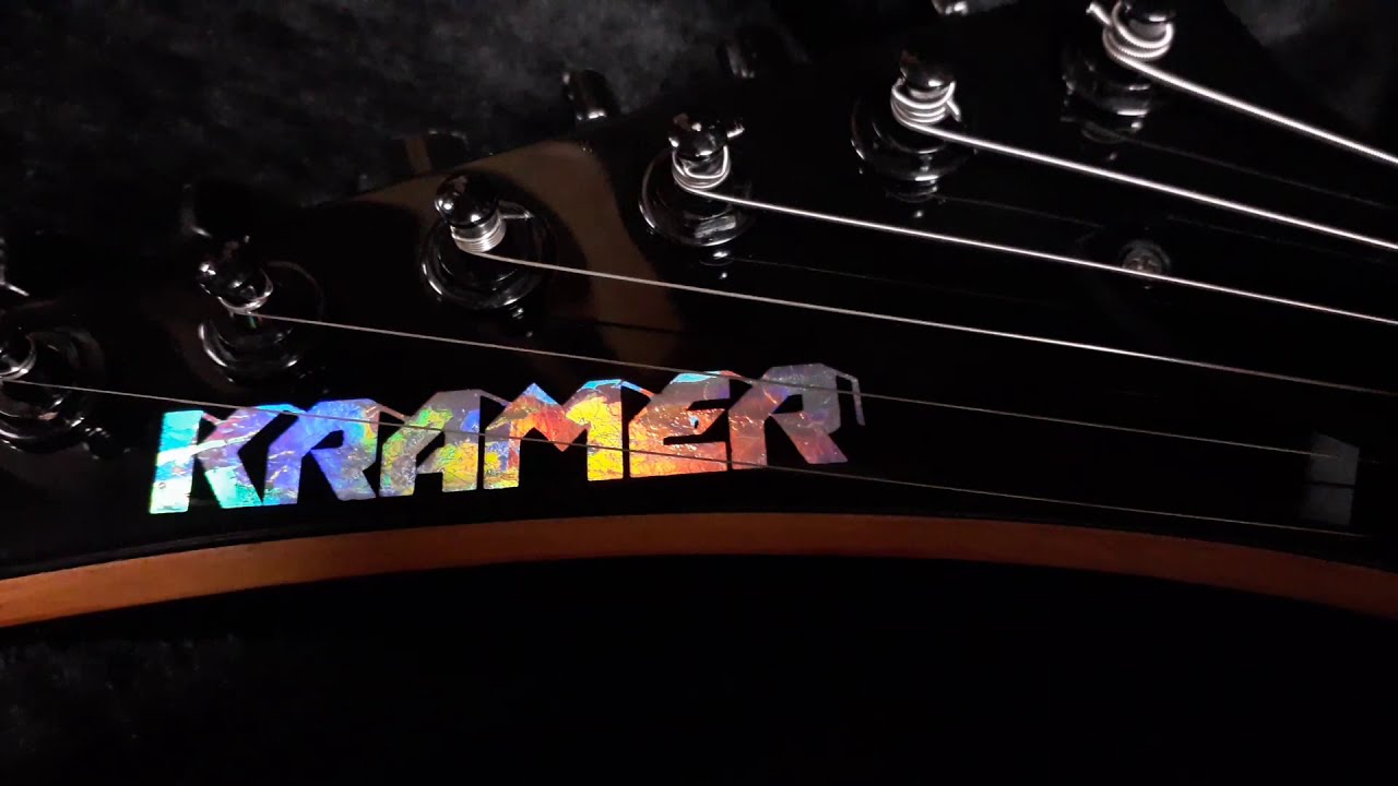 Mean Street Guitars Holoflash paint job Kramer headstock logo