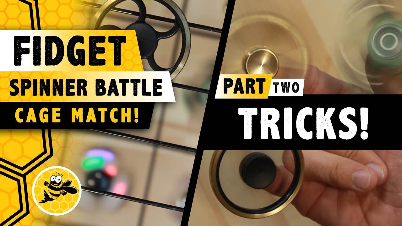Fidget Spinner Battle Cage Match Part Two PLUS TRICKS!