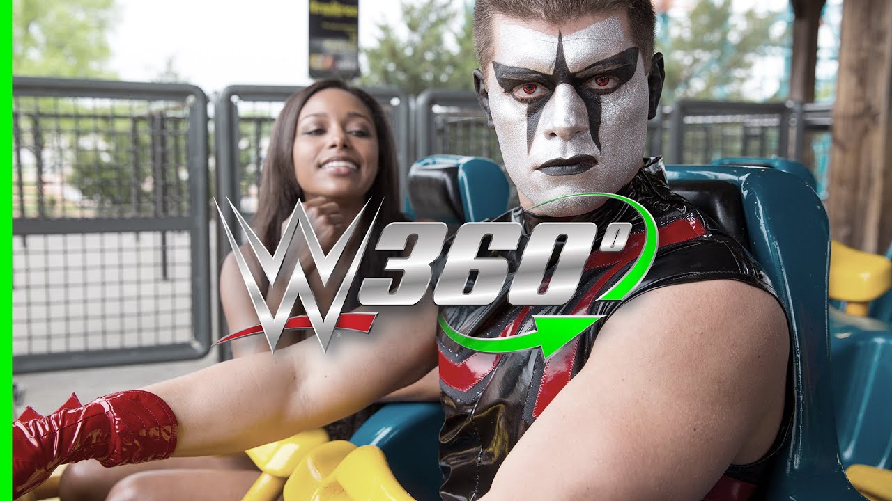 Jump in and enjoy the ride with Stardust and Eden on Titan at Six Flags Over Texas in 360°!