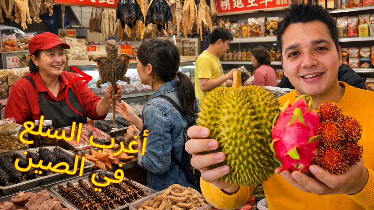 حاجات غريبه و اسعار اغرب في السوبر ماركت الصيني !!!
