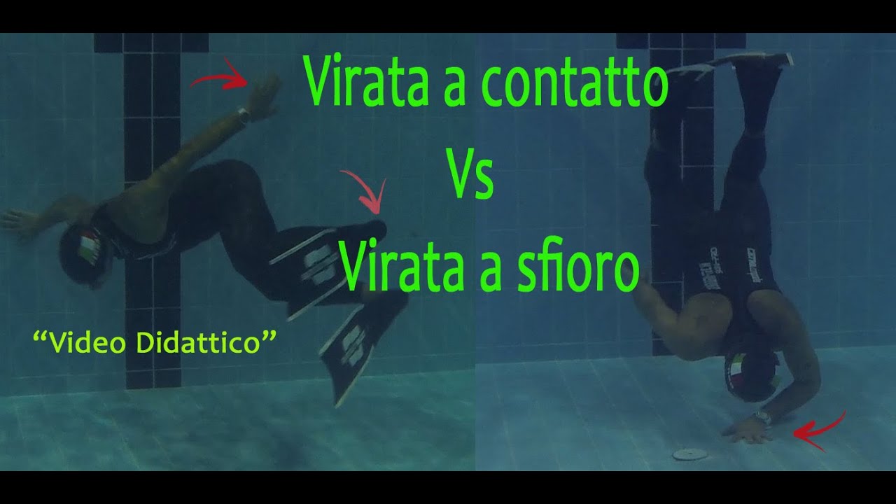 COME SI FA LA VIRATA IN PISCINA  a contatto Vs sfioro [ Michele Giurgola ]
