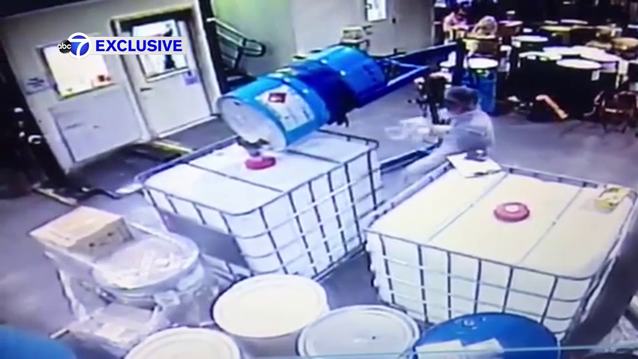 Plant explosion caught on camera