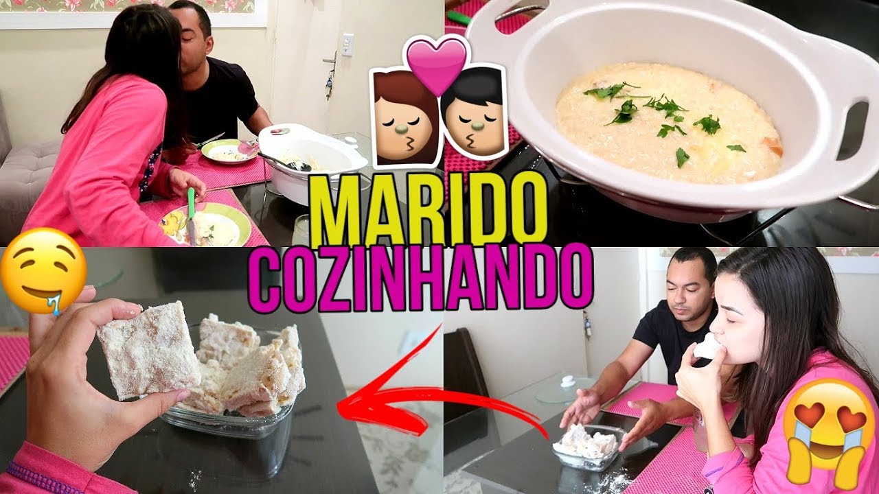 MARIDO PREPARANDO O JANTAR (PRATO PRINCIPAL E SOBREMESA) ♥ - Bruna Paula