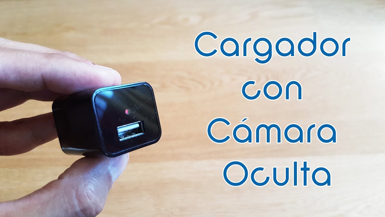 Cargador con Cámara Oculta. Mini Cámara Espia Oculta en Cargador.
