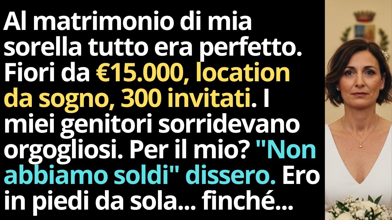 I Miei Genitori Hanno Speso €120.000 Per Il Matrimonio Di Mia Sorella E €0 Per Il Mio—Poi...
